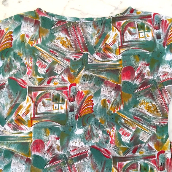 NWOT. Zara Colorful Patterned Midi Sleeveless Summer Dress. - Picture 3 of 4